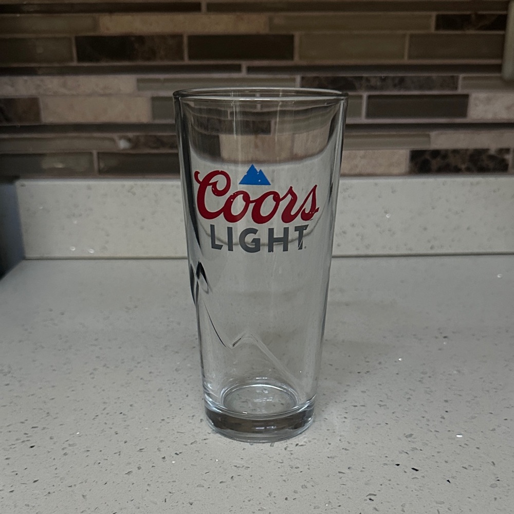 Coors Light Tall Beer Glass Like New